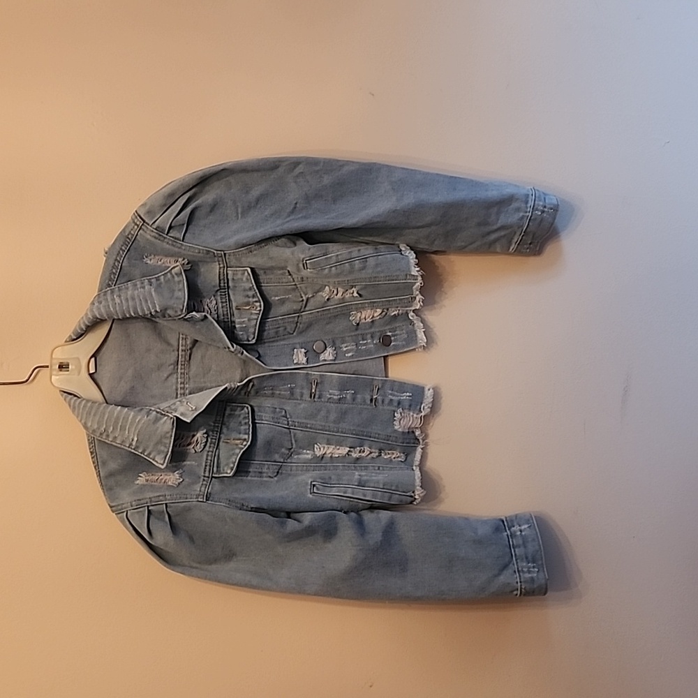 Cropped jeans jacket size S